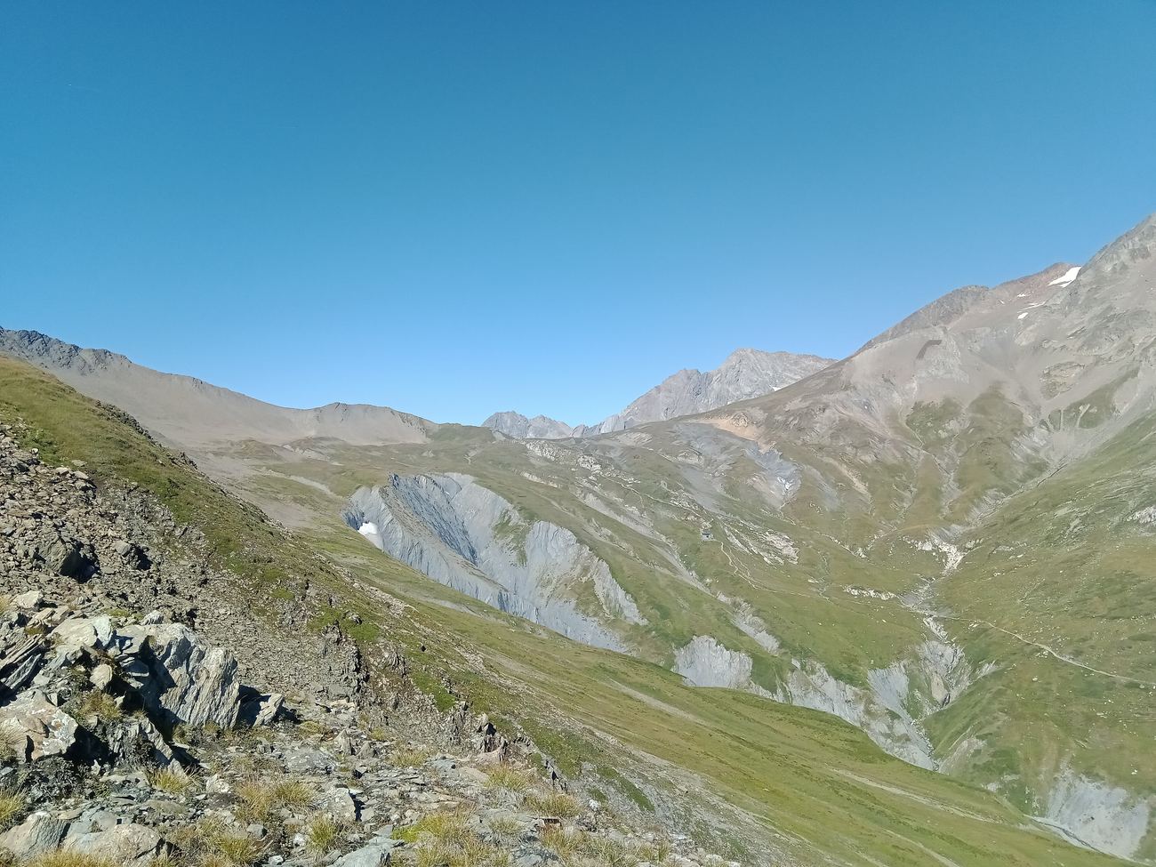 Below the Col de la Seigne